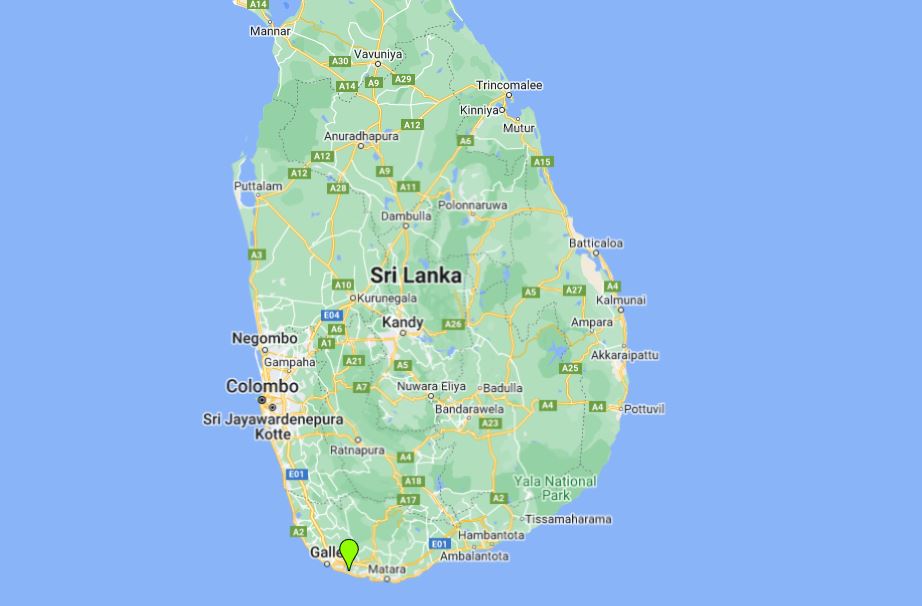 koggala Location Map