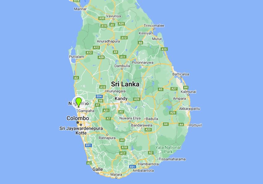 negombo Location Map