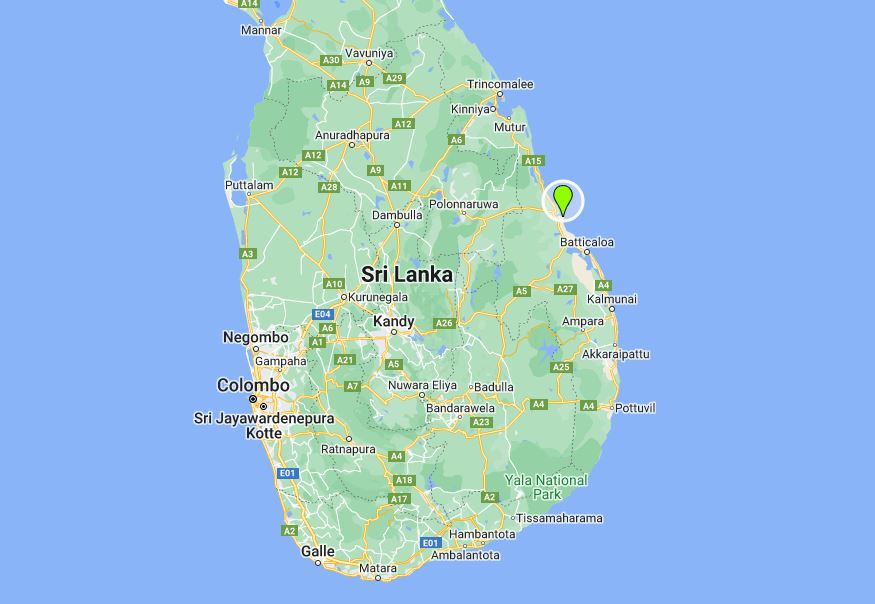 passikudah Location Map