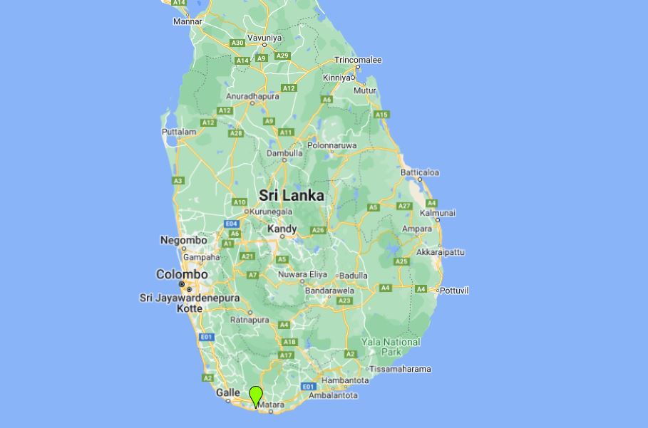 weligama Location Map