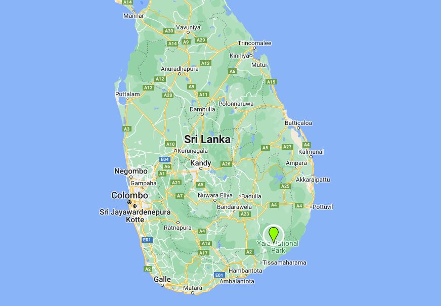 yala Location Map