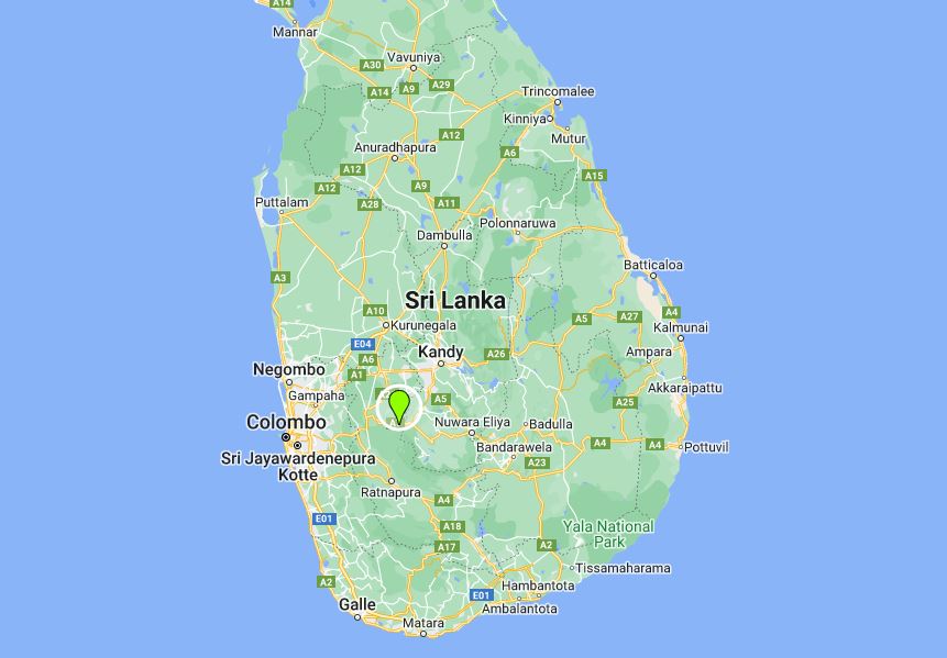 kitulgala Location Map