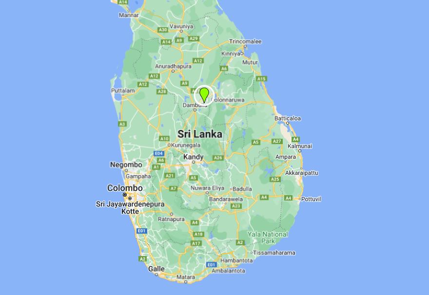 sigiriya Location Map