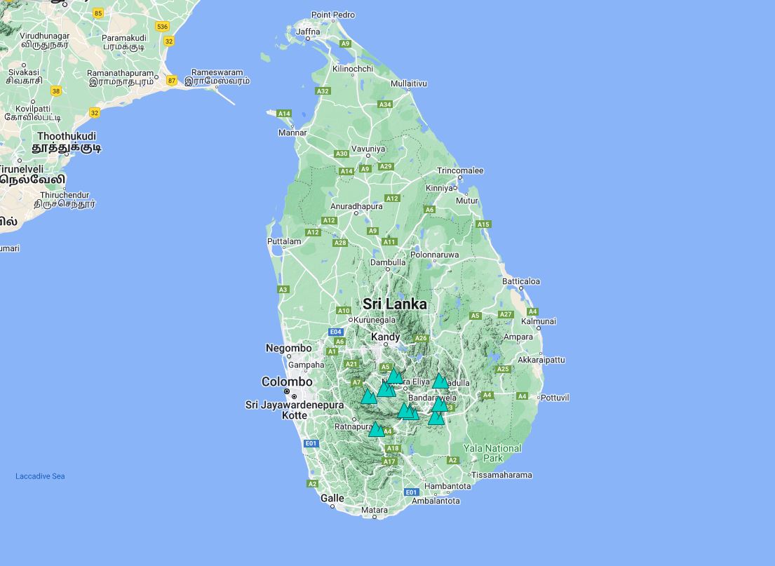 Sri Lanka Map - Map of Sri Lanka